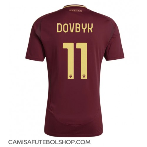 Camisa de time de futebol AS Roma Artem Dovbyk #11 Replicas 1º Equipamento 2024-25 Manga Curta